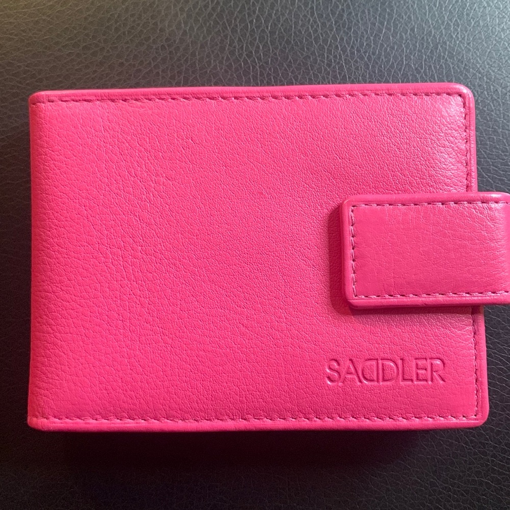 Saddler Leather Wallet - Pink